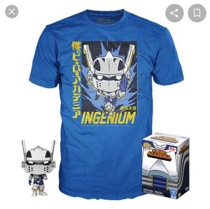 My Hero Academia Tenya Iida Funko Pop & Tee Box Gamestop Exclusive NEW